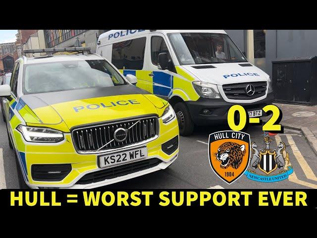 Police Patrol As Geordies TAKEOVER Hull! Hull 0-2 Newcastle Matchday Vlog