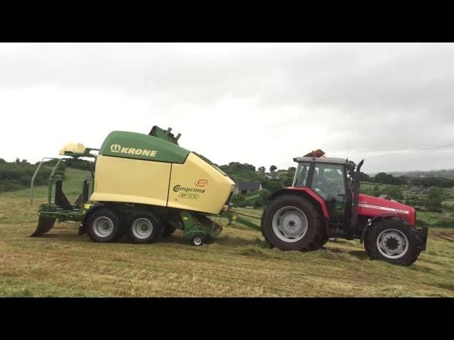 Massey 6290 Baling Krone Comprima Cf 155 XC 2016