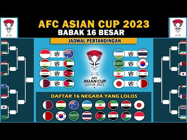 Jadwal Pertandingan 16 Besar Piala Asia 2023