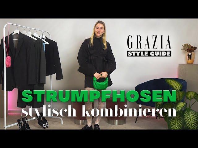 Strumpfhosen mit Blumenprint: So vielseitig können sie kombiniert werden | GRAZIA Style Guide