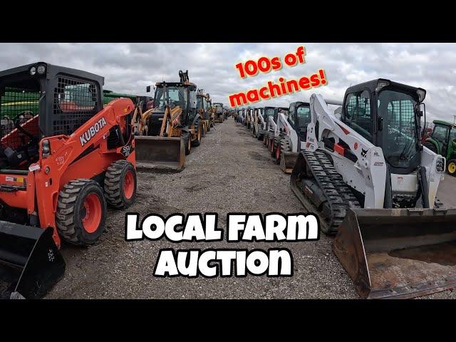 Local farm and construction equipment auction still has very strong prices in 2024!