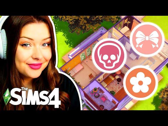 The Sims 4 But Each Highschool Dorm is a Different Aesthetic // Sims 4 Highschool Dorm Build