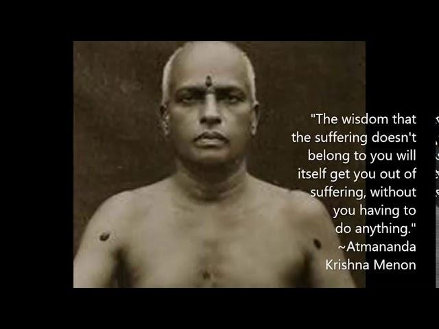 A Meditation and Teaching on Suffering - Atmananda Krishna Menon  - Advaita