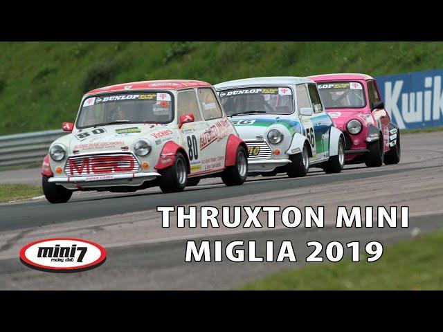 Mini Miglia epic race at Thruxton BTCC 2019