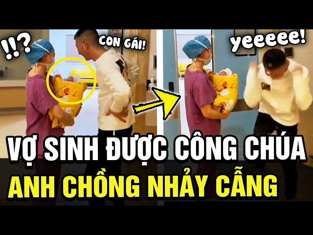 Biết tin vợ sinh CÔNG CHÚA, anh chồng NHẢY CẪNG sung sướng ăn mừng khiến ai nấy đều vui lây | TÁM TV