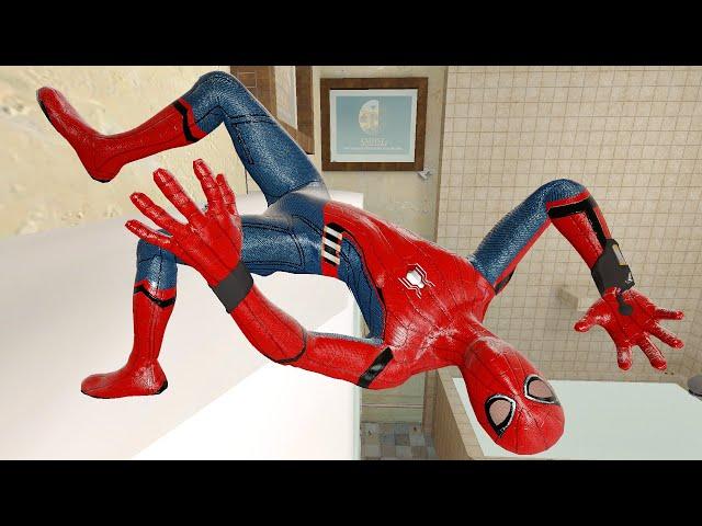 Spiderman Ragdoll Jumps & Falls (GMOD) Episode 289