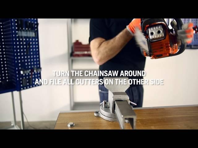 How to sharpen a chainsaw chain