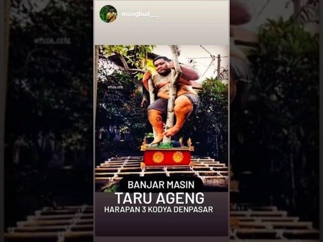Ogoh Ogoh aneka banjar. sebuah hiburan teman-teman 