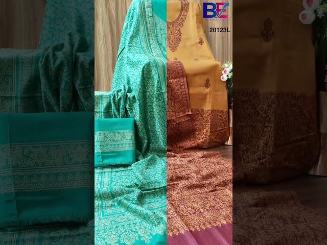 Elegant Pashmina Salwar Suits with weaving pashmina Dupatta for gorgeous Ladies!