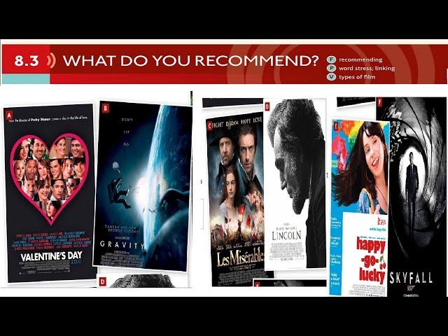 WHAT DO YOU RECOMMEND ? |Unit 8 | 8.3  WHAT DO YOU RECOMMEND ? | NOW | english| Speakout Elementary