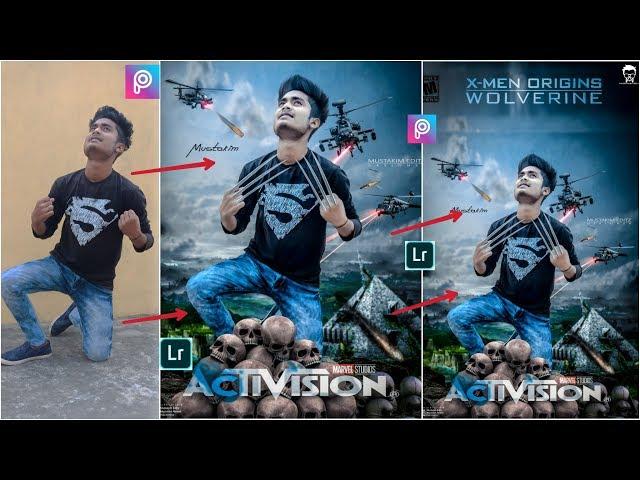 PicsArt & Lightroom Photo Editing Tutorial X MAN Poster 2018 | PicsArt & Lightroom Tutorial