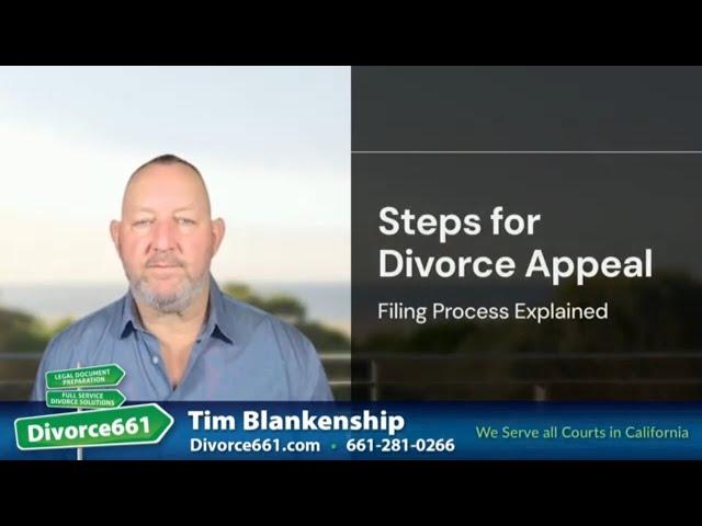 ️ What Are the Steps for Filing a Divorce Appeal? | Los Angeles Divorce #divorce661