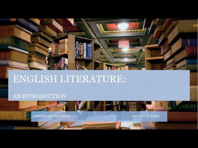 Introduction to English Literature