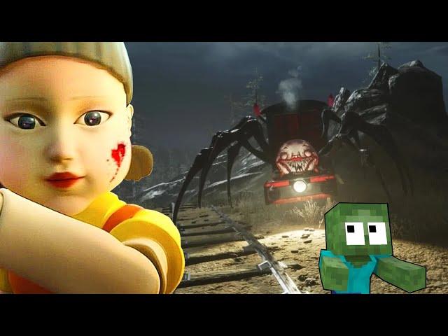 Minecraft Mobs : Choo Choo Charles' Travel Terror - Minecraft Animation