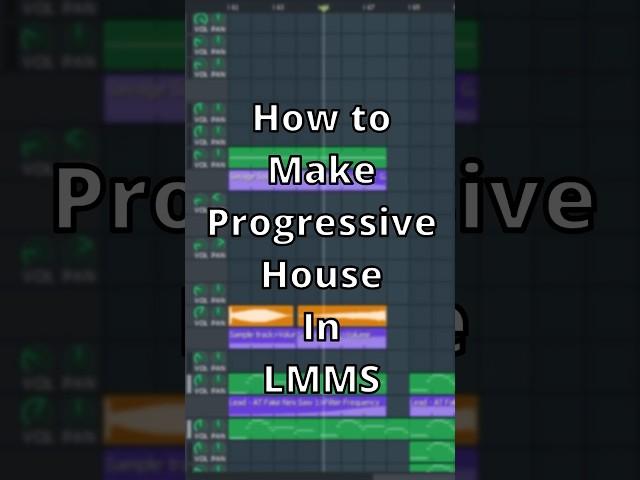 (6) How to make Emotional Progressive House by using LMMS #lmms #edm #progressivehouse