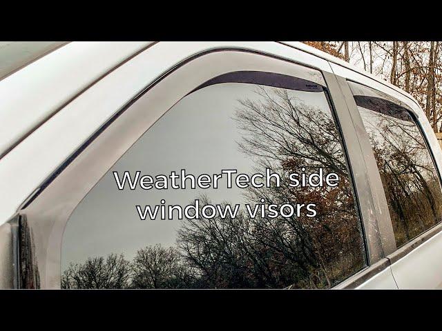 WeatherTech side window visor install, How To/DIY