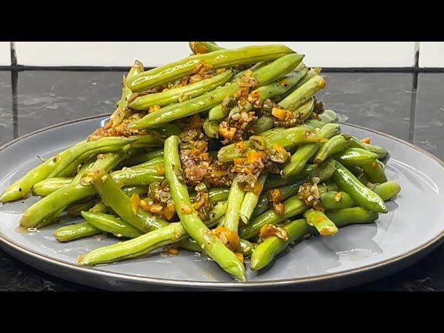 Easy Green Bean Stir Fry with Unique  Asian Flavor Profile