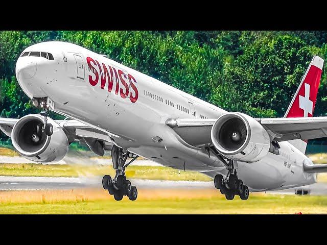 ️120 LOUD AEROPLANE TAKEOFFS & LANDINGS  Zurich Airport Plane Spotting Switzerland [ZRH/LSZH]