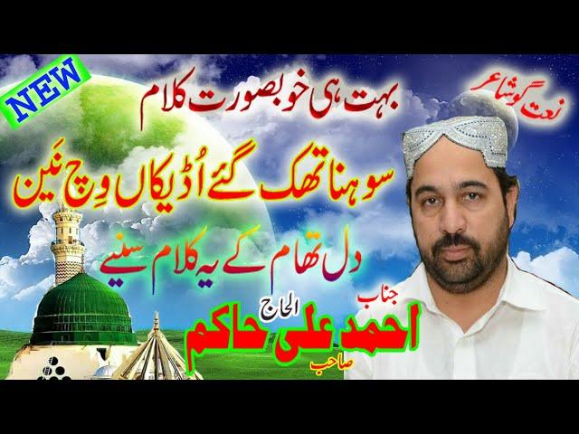 Ahmad Ali Hakim New Best World Naat Sohnaya Thak Gay Udikan Wich Nain 2022 By Heera Gold HD