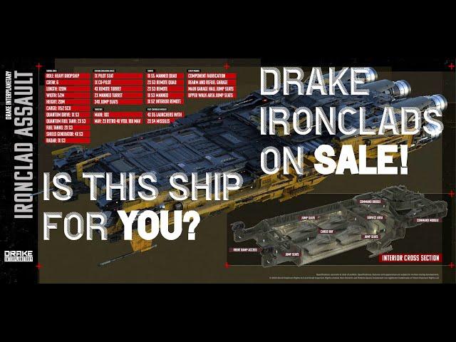 Drake Ironclad and Ironclad Assault Sale - Are they for YOU? Star Citizen ILW