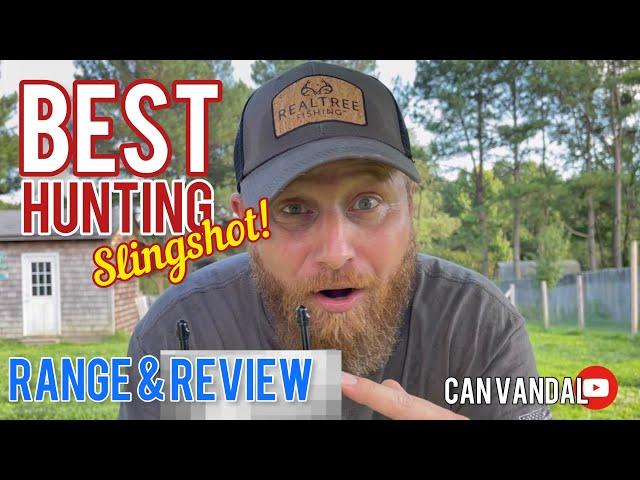 BEST HUNTING SLINGSHOT! Range & Review!