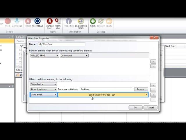 Workflows - MadgeTech 4 Data Logger Software