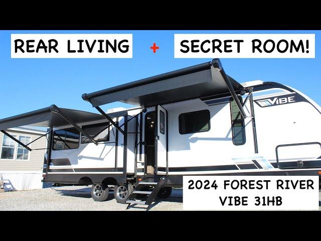 Secret Room, Office Space or Walk-in Closet in a Travel Trailer! 2024 Forest River Vibe 31HB