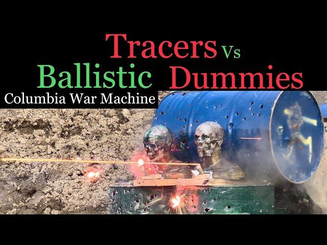 Tracers vs Ballistic Dummy Zombies!    Testing & and scientific ballistic research!  Edited for YT