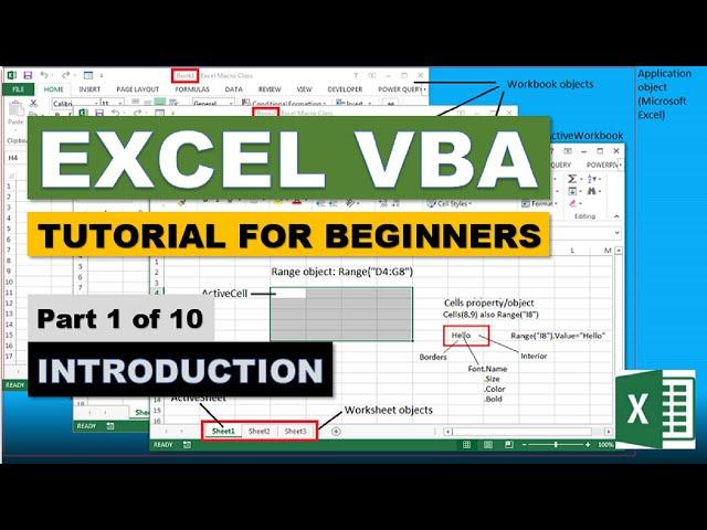 Excel VBA Tutorial for Beginners (Part 1/10): Introduction