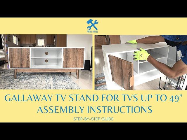 Nathan James Wesley Media Console Assembly Wesley Scandinavian TV Stand Media Console,  Gallaway 49"