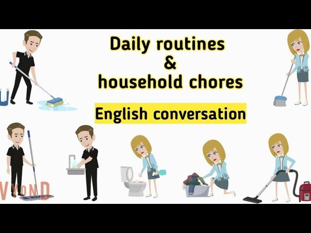 Daily routines and household chores English conversation | English vocabulary | Sunshine English