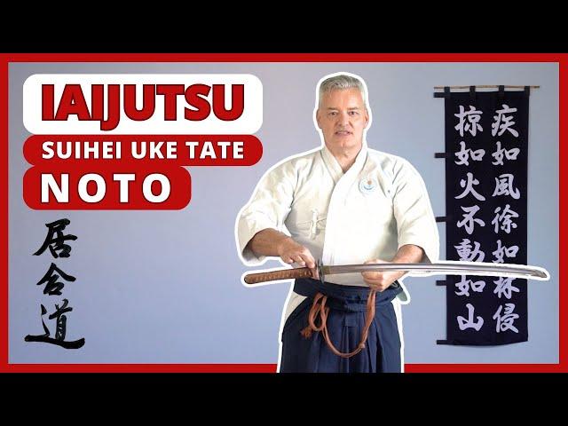 Noto: Returning the sword | Suihei Uke Tate Noto | How to learn Iaijutsu / Iaido