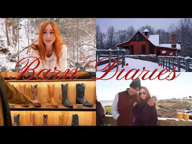 The barn cottage diaries: Weekly cozy vlog | A trip to Charleston & back home in time for a blizzard