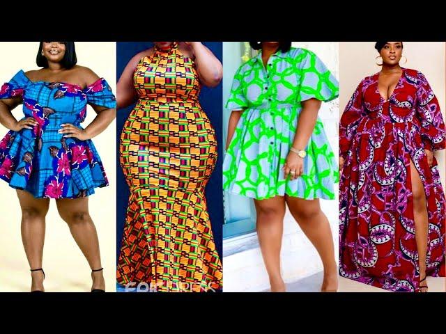 Plus Size Ankara Dress Styles for Ladies /beautiful & Unique Ankara gown styles for plus size ladies