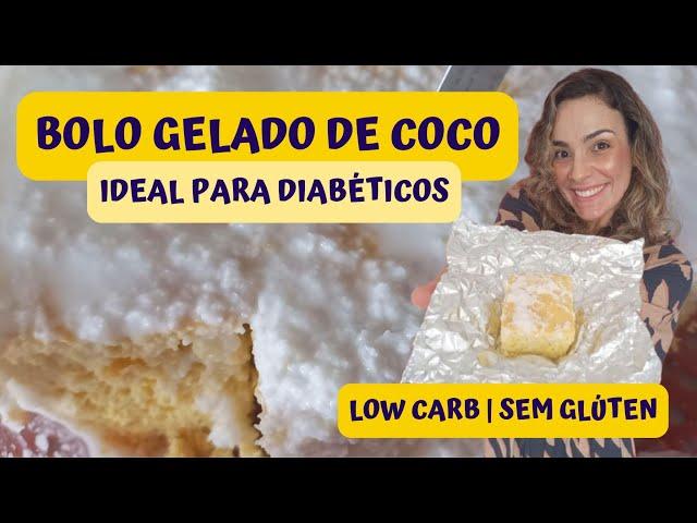 Bolo Low Carb Gelado De Coco Molhadinho Ideal Para Diabéticos! 