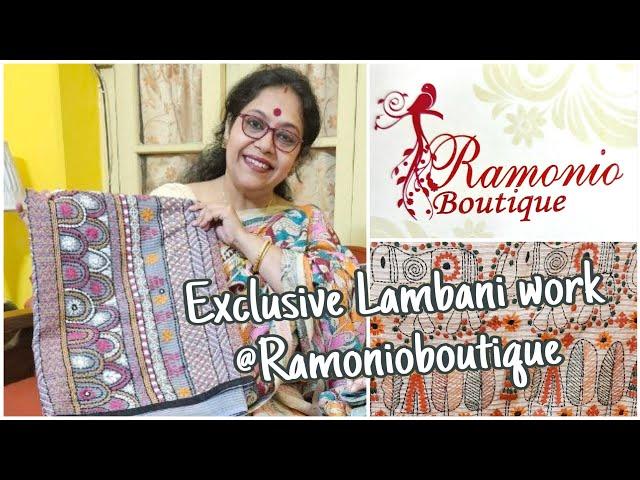 Exclusive Lambani work at Ramonio boutique, Kolkata #saree #boutique #onlineshopping #viralvideo