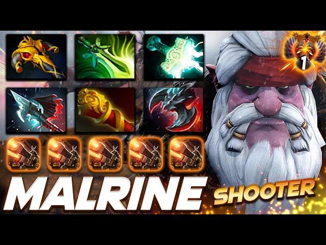 Malrine Sniper Top 1 Rank Shooter - Dota 2 Pro Gameplay [Watch & Learn]