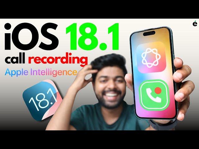 iOS 18.1 Official Update Released Call recording, Apple intelligence more features | Malayalam