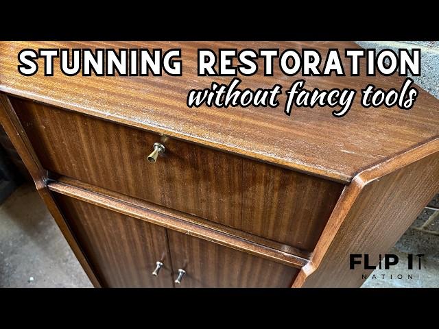 Unique Mid Century RESTORATION | Basic Hand Tools ONLY