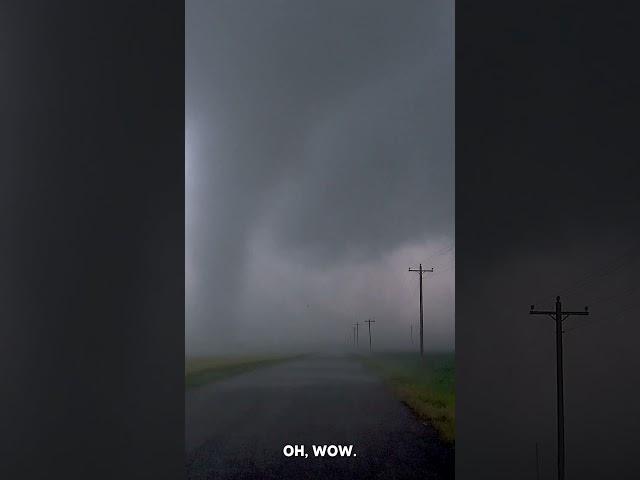 Close Range Tornado Intercept #tornado #stormchasing #closerange