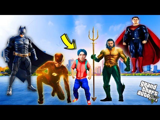 DC Superhero တွေက ကျနော့်ကိုမွေးစားခဲ့တယ်/ Adopted by Superheroes in GTA V