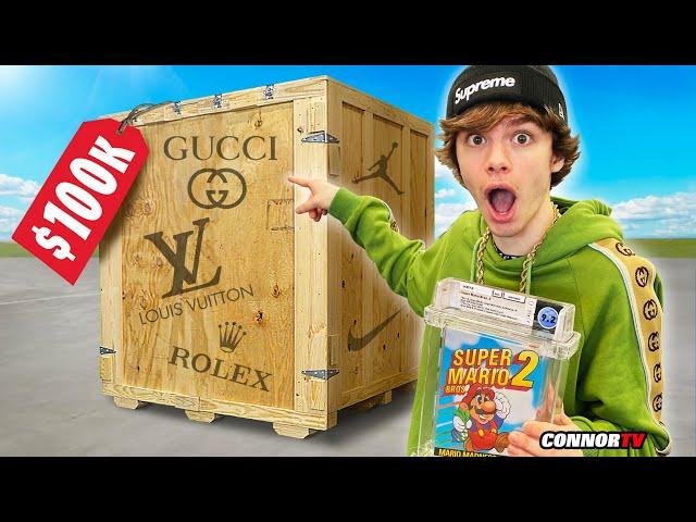 EPIC $100,000 Mystery Box Challenge Unboxing *GUCCI Louis Vuitton* Part 2