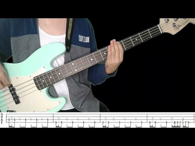Line To Heaven by Introvoys - Bass Cover with Tabs