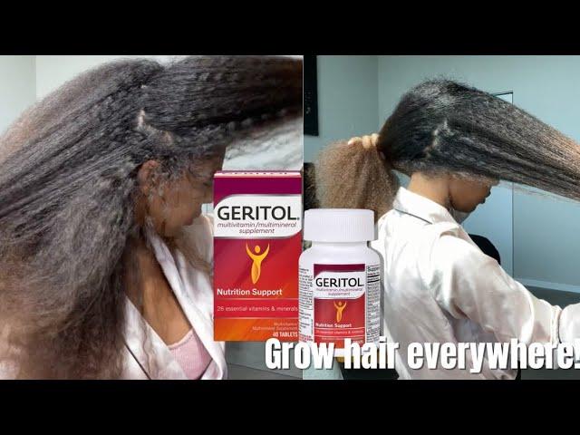 How I grew my Hair with Geritol! Rapid results for fast hair growth!