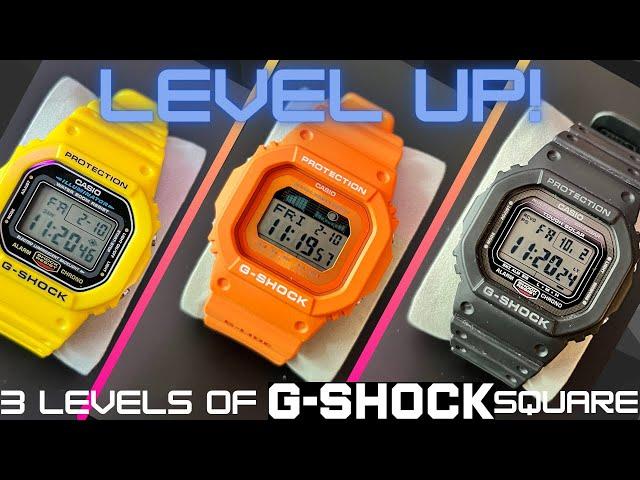 Three levels of G SHOCK SQUARE from 50 to 250+ bucks - the ULTIMATE beater watch 40th anniversary