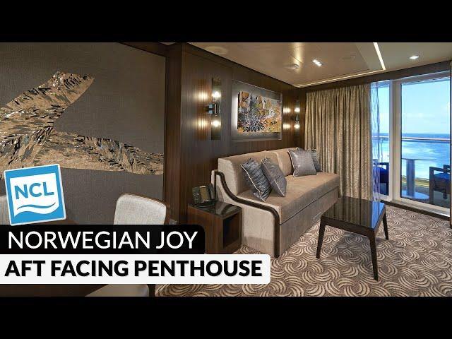 Norwegian Joy | The Haven Aft-Facing Penthouse with Large Balcony Tour & Review 4K | Category HB