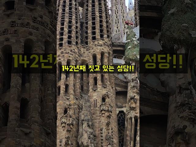 스페인 여행가면 무조건 봐야 하는 곳~!! #사그라다 파밀리아 성당#Sagrada Familia #스페인 바르셀로나#shorts