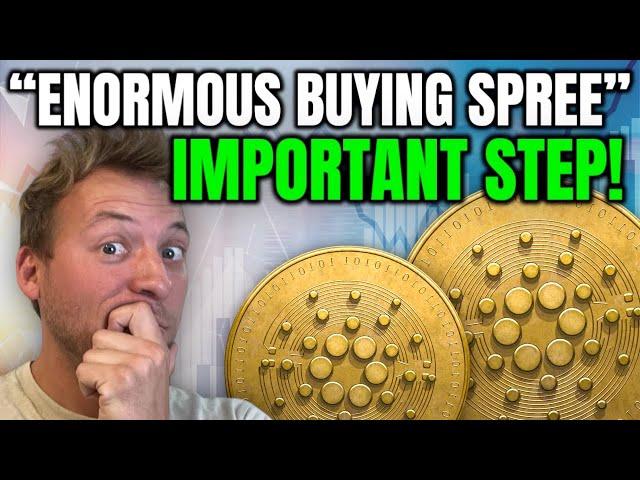 CARDANO ADA - WITNESSING "ENORMOUS BUYING SPREE"!! THIS IS IMPORTANT!