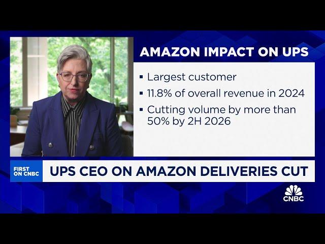 UPS CEO Carol Tomé: Our profit will increase with more limited Amazon relationship