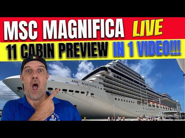 MSC Manifica Cabin Review | Tall Man's Cruise Adventures Show LIVE